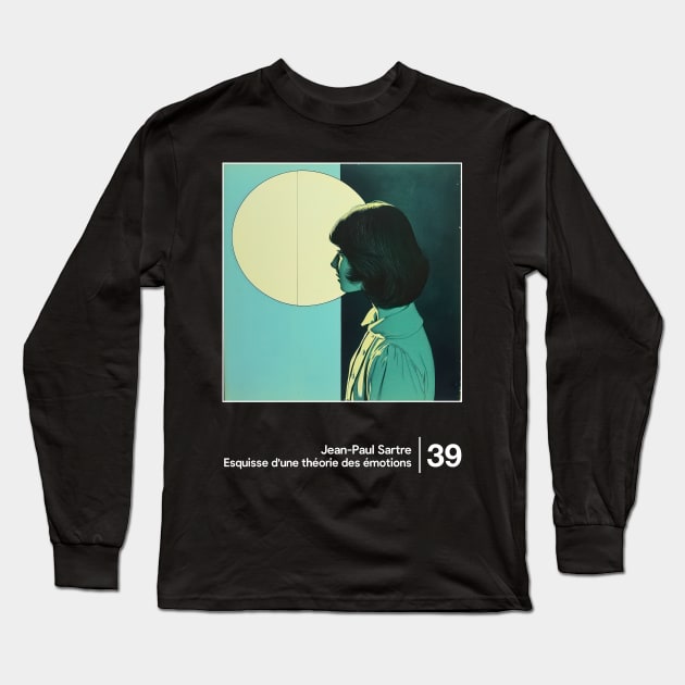 Esquisse d'une théorie des émotions - Minimal Style Graphic Artwork Long Sleeve T-Shirt by saudade